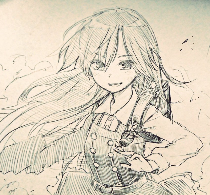 arashio and arashio kai ni (kantai collection) drawn by gouta_(nagishiro6624)