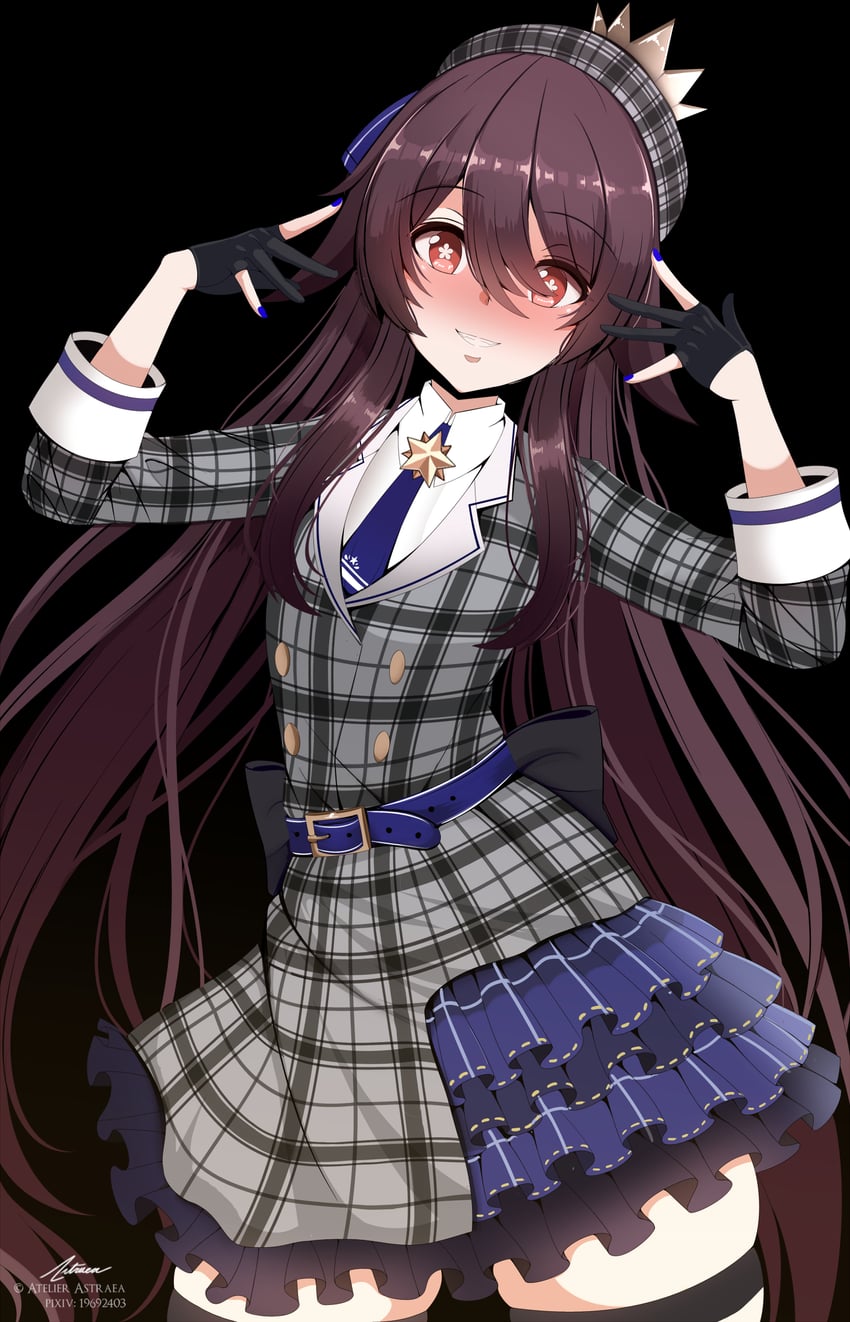hu tao and hoshimachi suisei (hololive and 1 more) drawn by astraea_(atelierastraea)