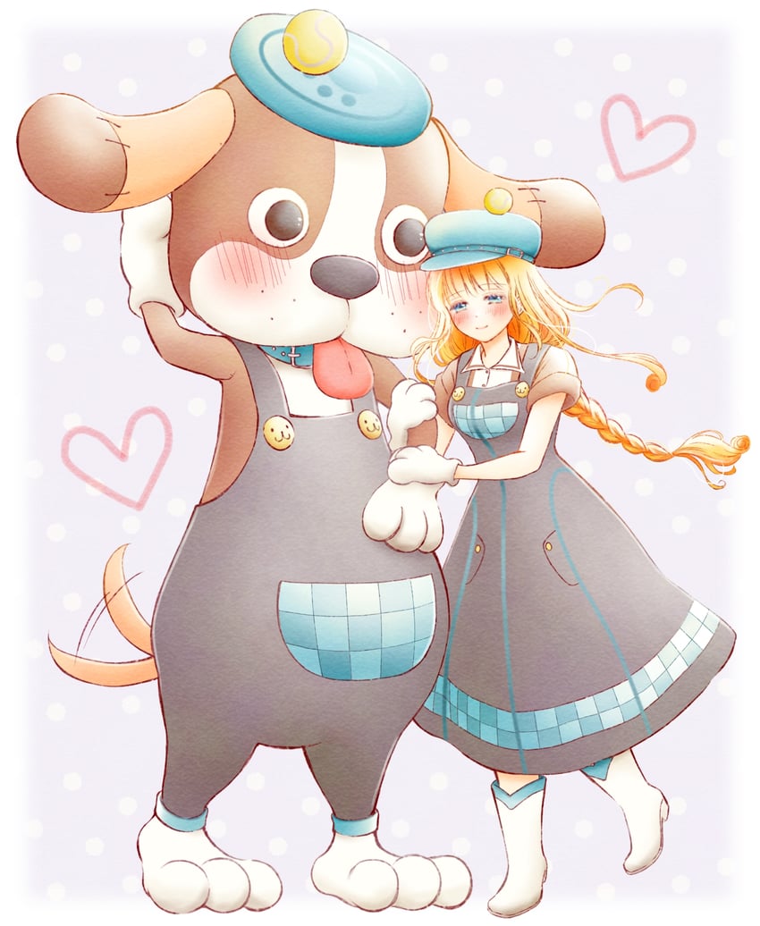 nanami and woofio (bokujou monogatari and 1 more) drawn by azu_rin_go