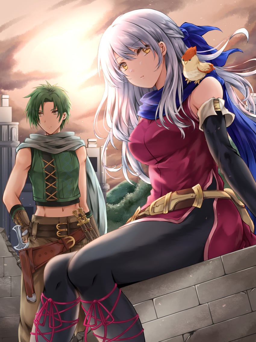 micaiah, yune, and sothe (fire emblem and 1 more) drawn by kei_(asufend)