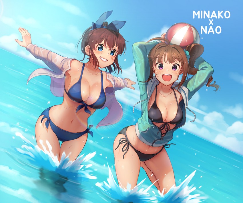 yokoyama nao and satake minako (idolmaster and 1 more) drawn by kamille_(vcx68)