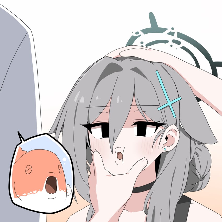 sensei, shiroko, and shiroko terror (blue archive) drawn by b.t._(boob_tong)