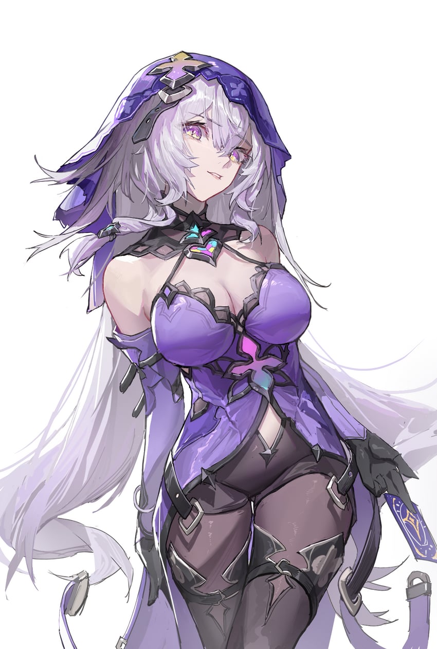 black swan (honkai and 1 more) drawn by lettereast