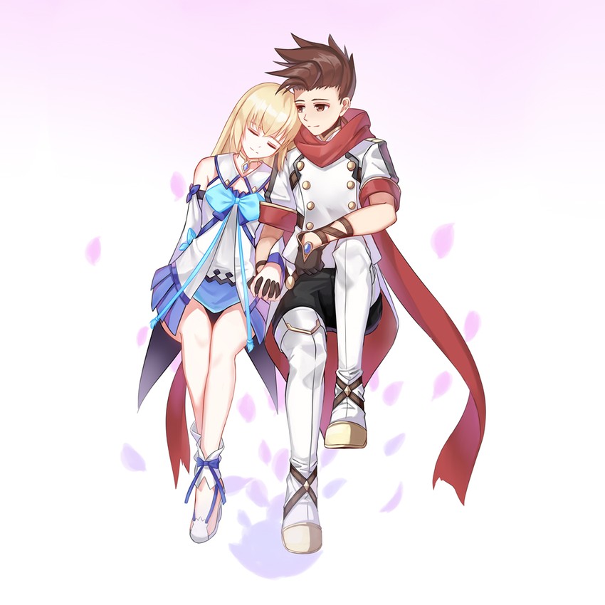 colette brunel and lloyd irving (tales of and 2 more) drawn by nichts_(nil)