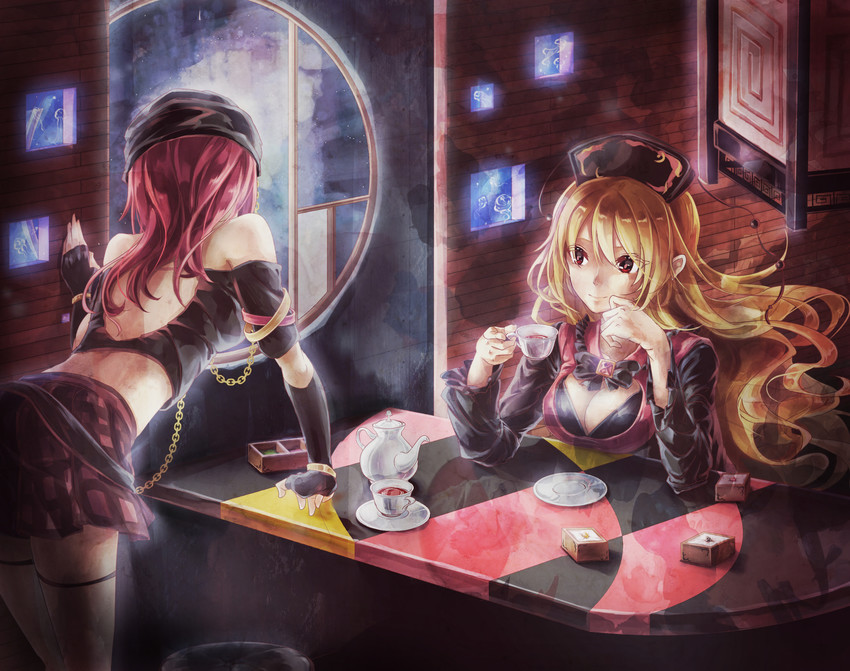junko and hecatia lapislazuli (touhou) drawn by shometsu-kei_no_teruru