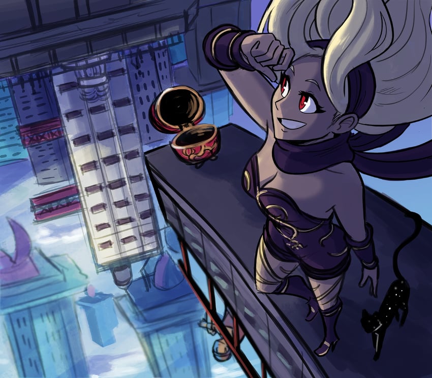 kitten and dusty (gravity daze and 1 more) drawn by scruffyturtles