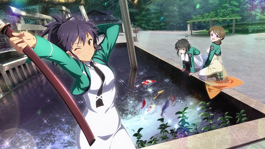 mitsui honoka, kitayama shizuku, and etou minato (toji no miko and 2 more)
