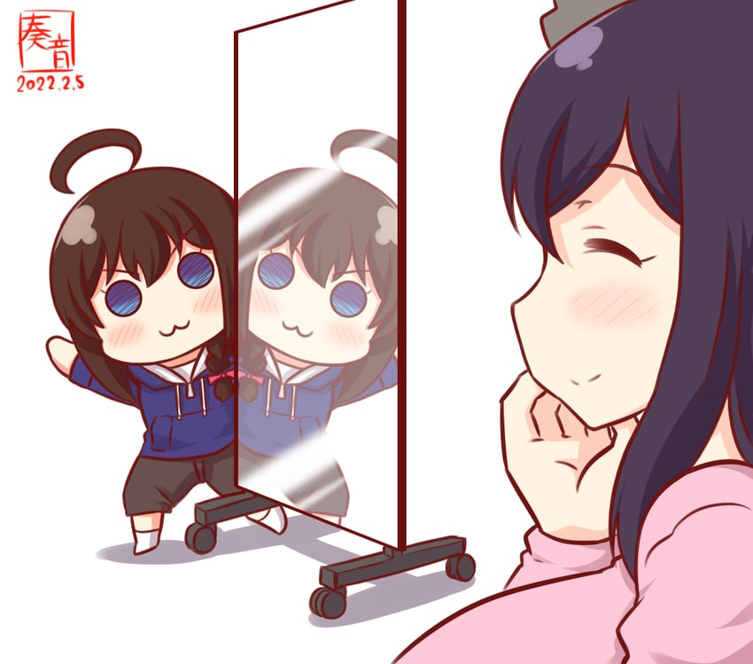 shigure and yamashiro (kantai collection) drawn by kanon_(kurogane_knights)