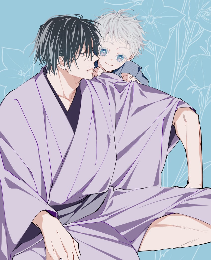 gojou satoru and fushiguro touji (jujutsu kaisen) drawn by u_(r_k_g_k)