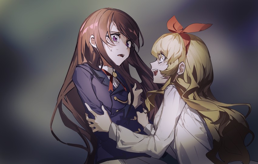 hoshimiya ichigo and shibuki ran (aikatsu!) drawn by wata_(attaka_towel)