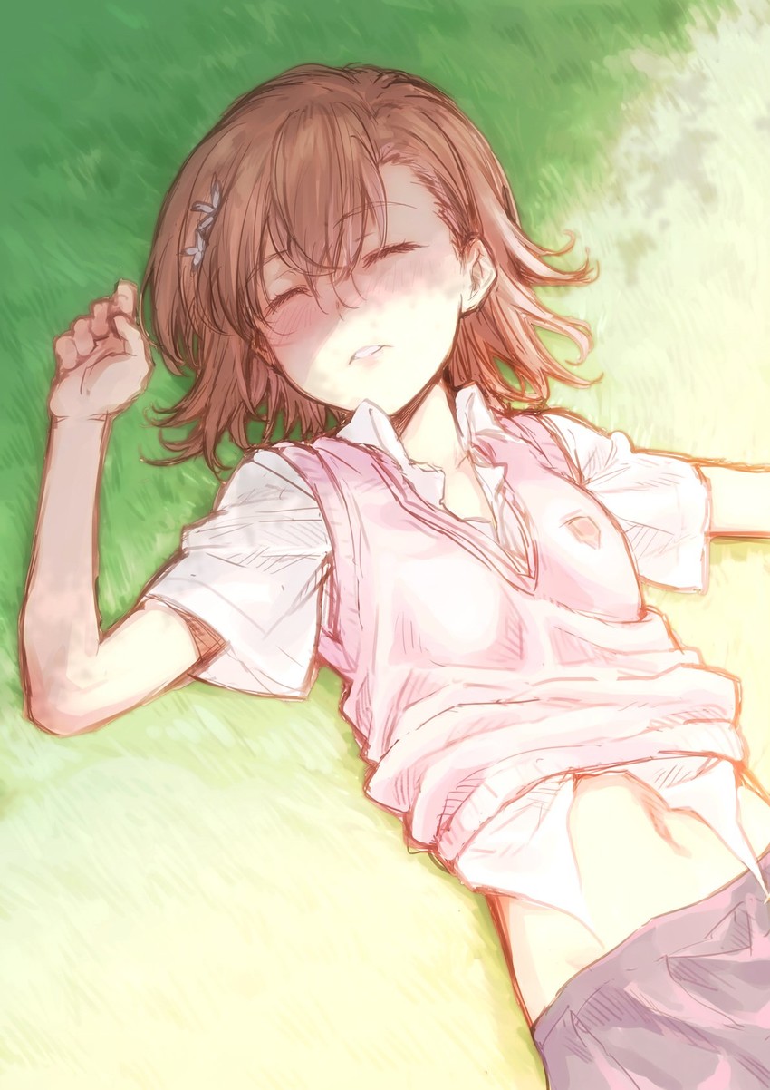 misaka mikoto (toaru majutsu no index and 1 more) drawn by isshi_pyuma