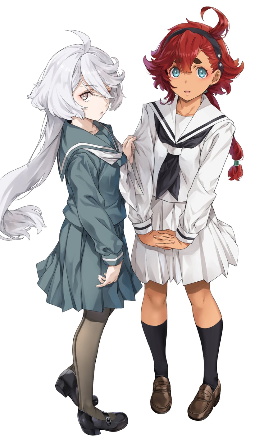 suletta mercury and miorine rembran (gundam and 1 more) drawn by nagayori