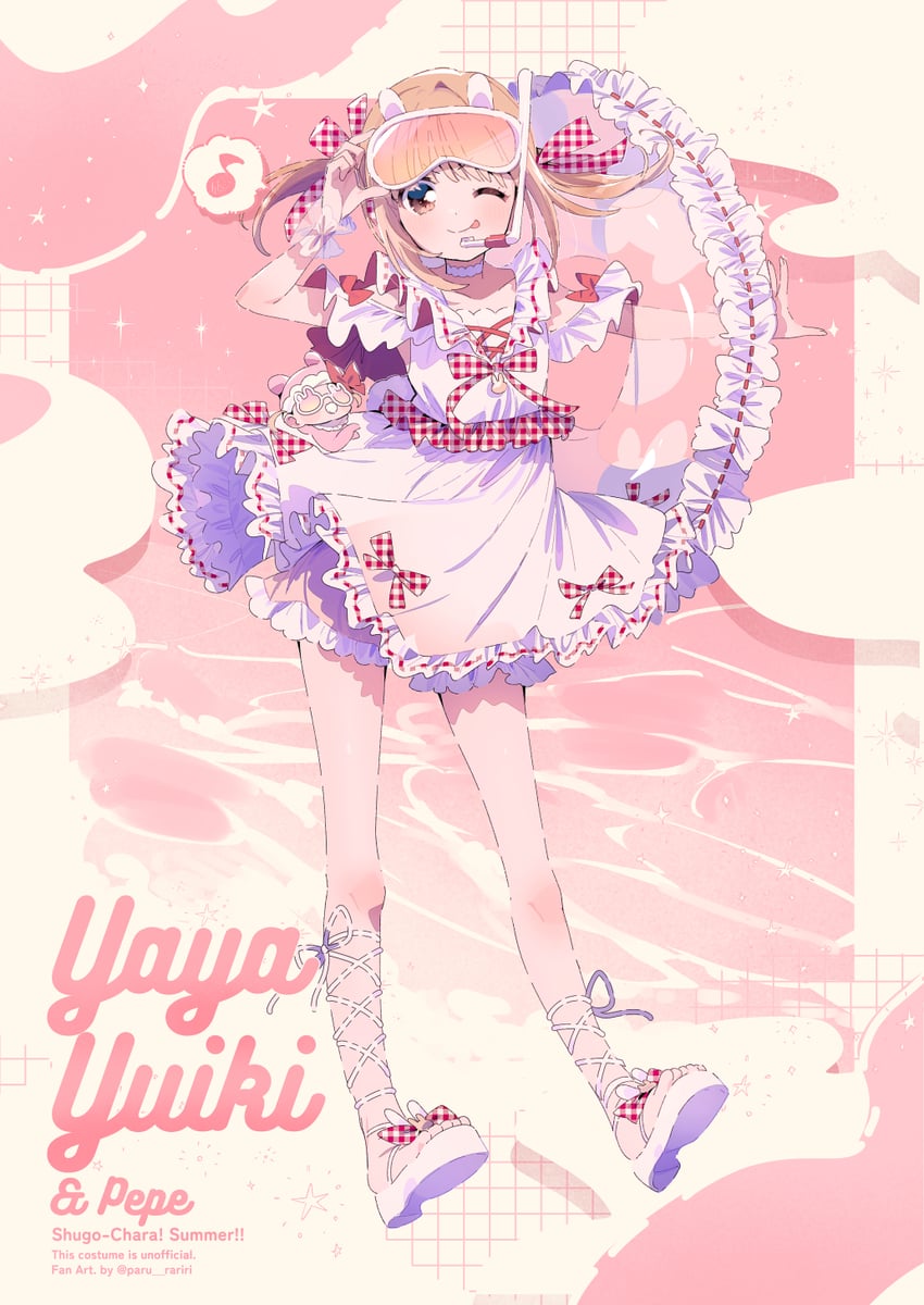 yuiki yaya and pepe (shugo chara!) drawn by serizawa_serizane