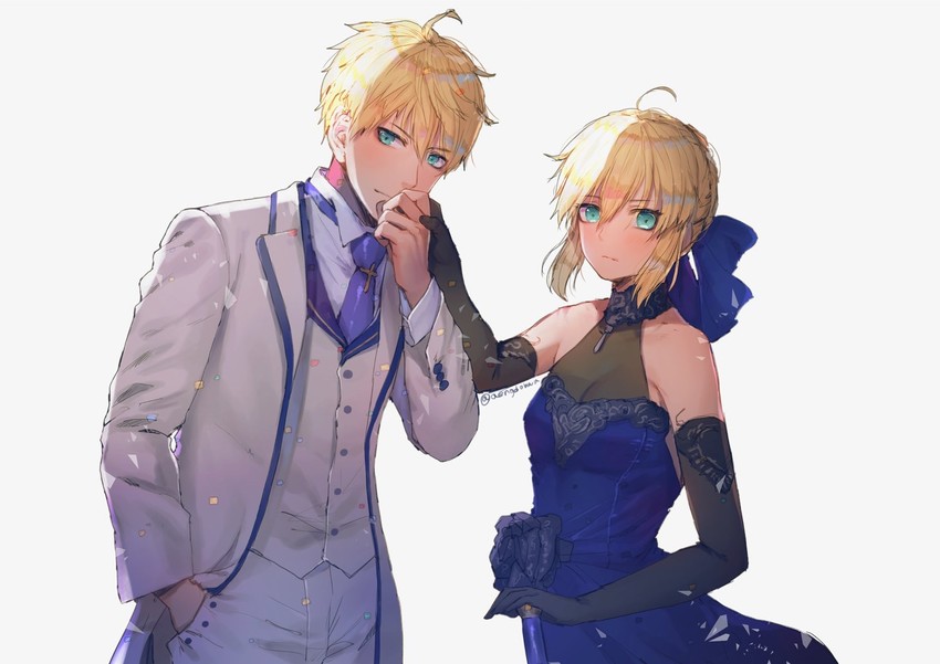 artoria pendragon, saber, and arthur pendragon (fate and 5 more) drawn by hanato_(seonoaiko)