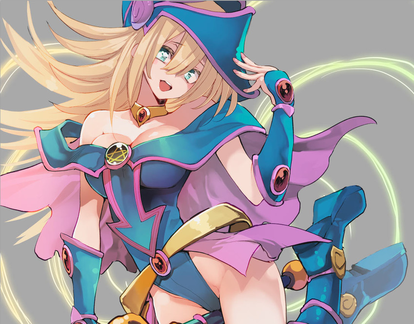 dark magician girl (yu-gi-oh!) drawn by hyocorou