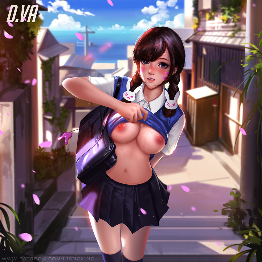 d.va (overwatch and 1 more) drawn by liang_xing