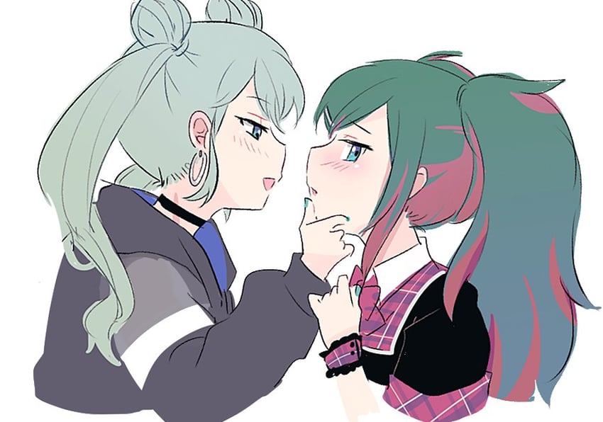 hatsune miku, vivid bad squad miku, and leo/need miku (vocaloid and 1 more) drawn by nabetabetainone