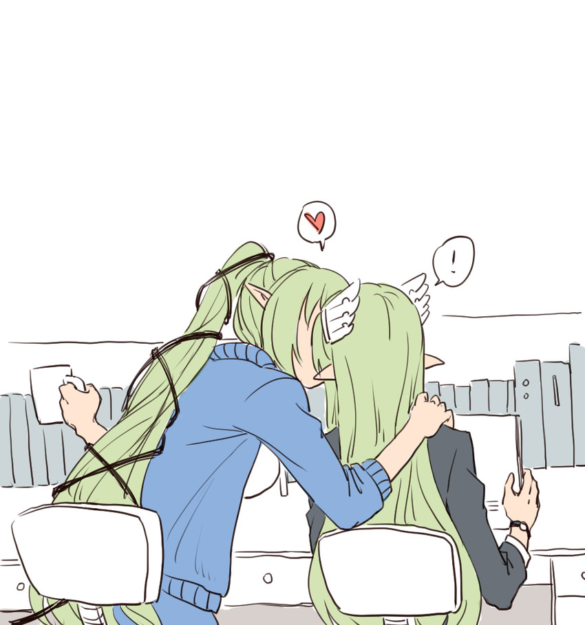 rena erindel, grand archer, and wind sneaker (elsword) drawn by hua_ge_pi