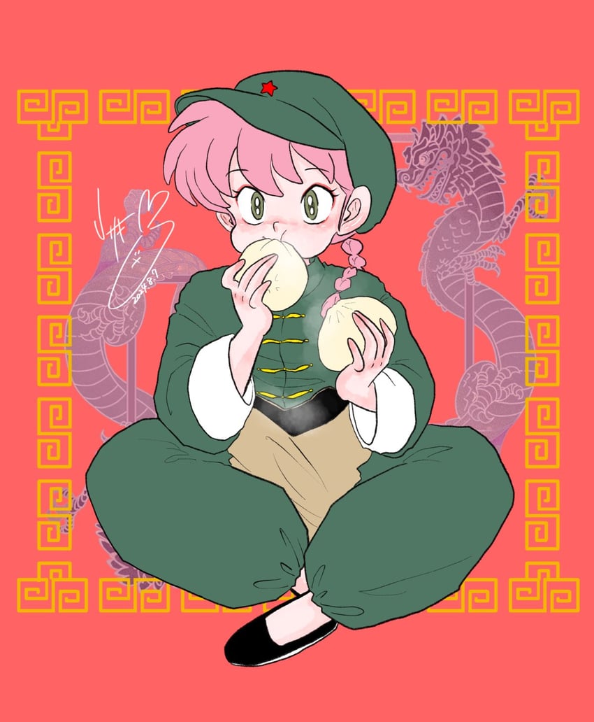 ranma-chan and jusenkyou guide (ranma 1/2) drawn by usaki_rumic
