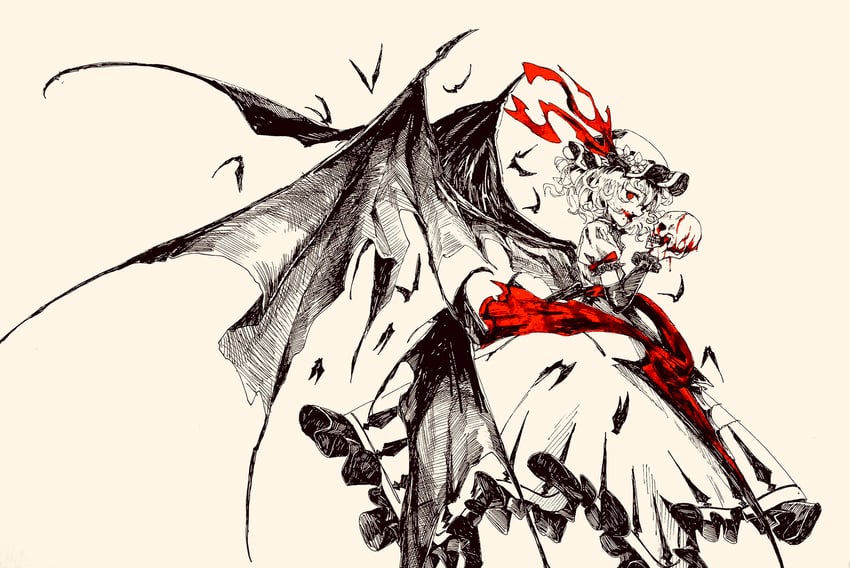 remilia scarlet (touhou and 1 more) drawn by anderson_m0311