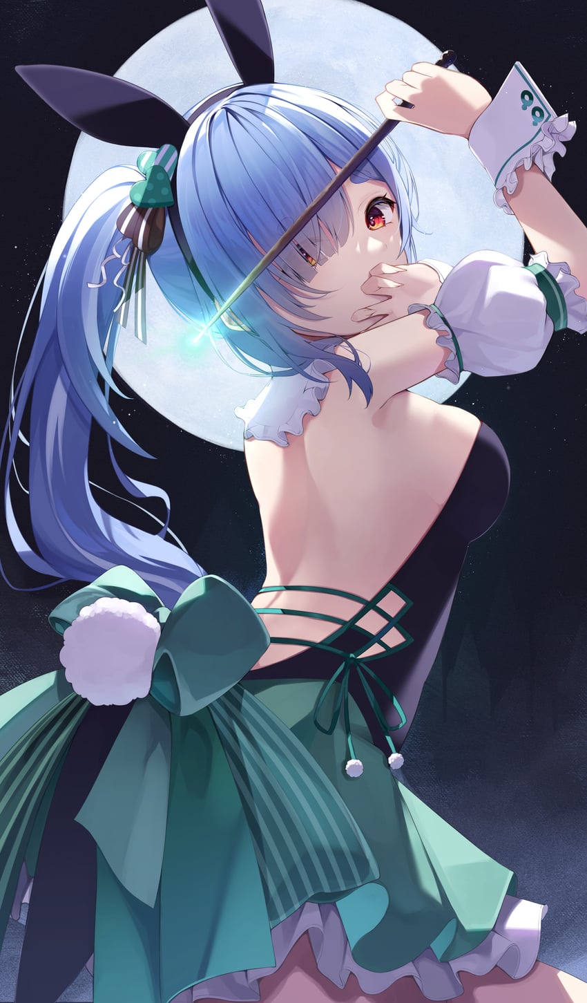 usada pekora (hololive and 2 more) drawn by tyabesu