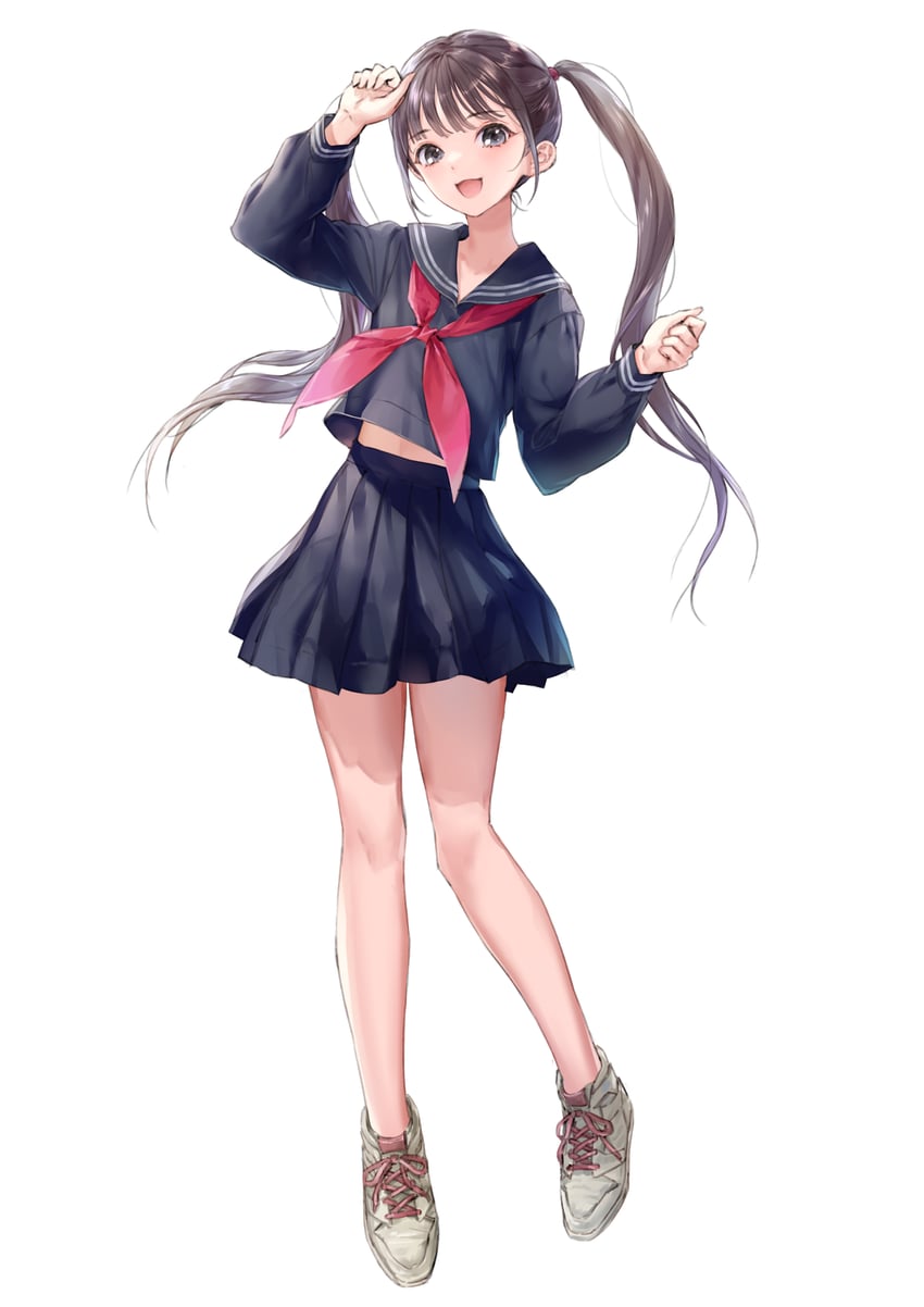azumi nanaka (blue reflection and 1 more) drawn by kishida_mel