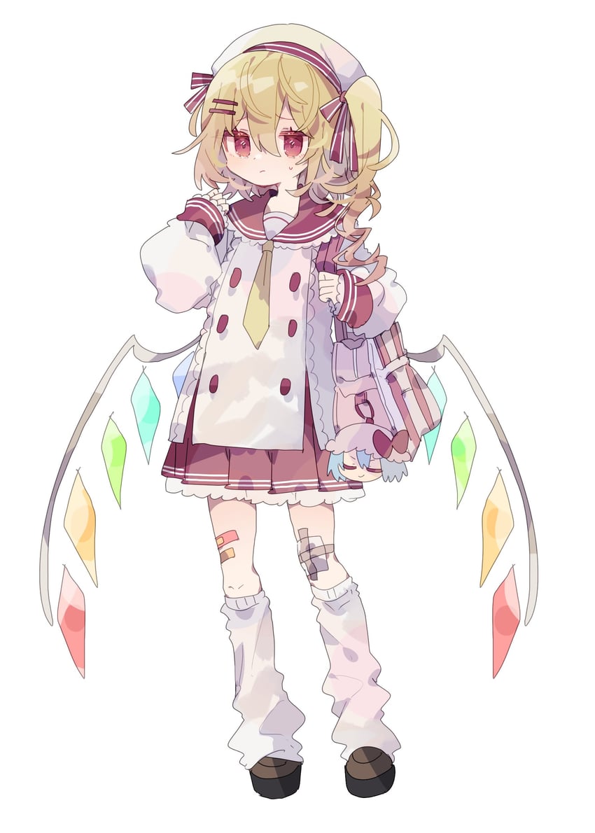 remilia scarlet and flandre scarlet (touhou) drawn by nikorashi-ka