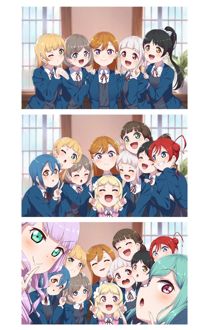 shibuya kanon, heanna sumire, tang keke, arashi chisato, hazuki ren, and 6 more (love live! and 1 more) drawn by buson_(buson0629)
