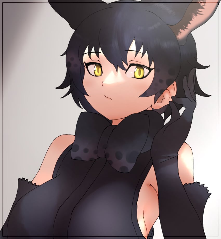 black serval (kemono friends and 1 more) drawn by cats_yone