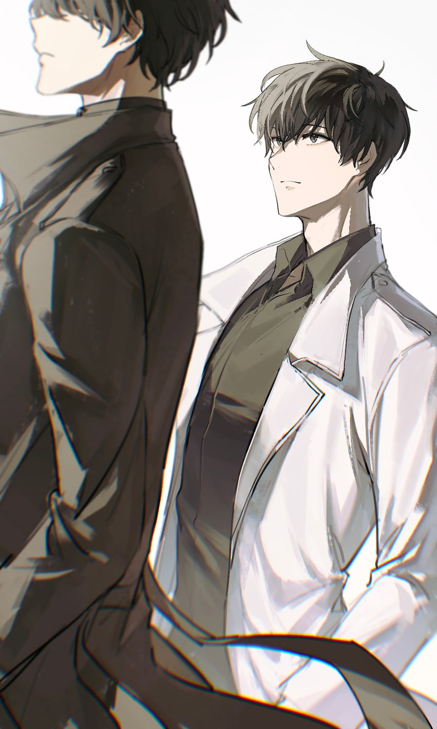 kim dokja and yoo joonghyuk (omniscient reader's viewpoint) drawn by ryouun