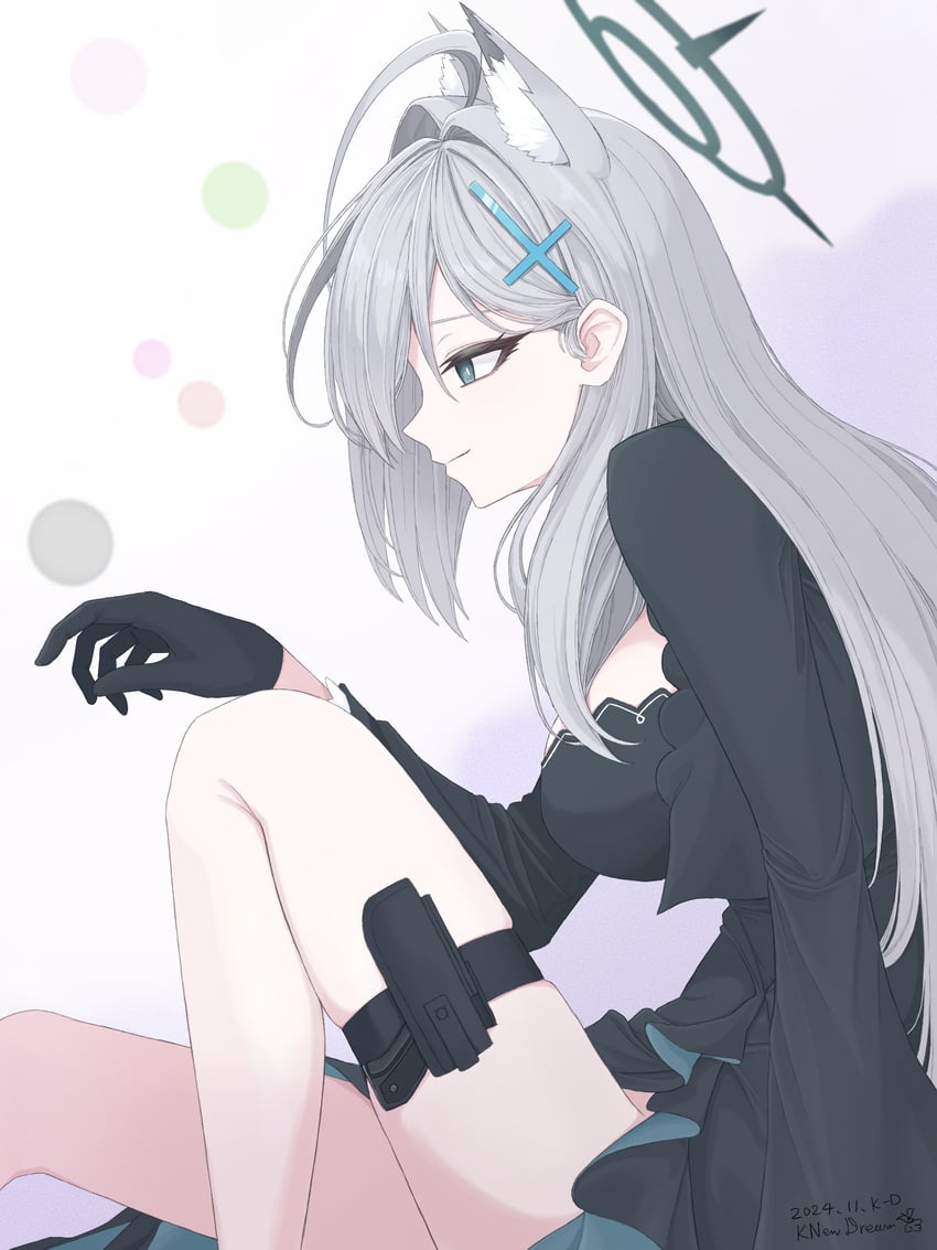 shiroko and shiroko terror (blue archive) drawn by k-d
