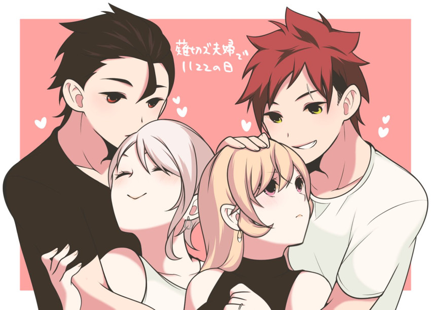nakiri erina, yukihira souma, nakiri alice, and kurokiba ryou (shokugeki no souma) drawn by s2kns1