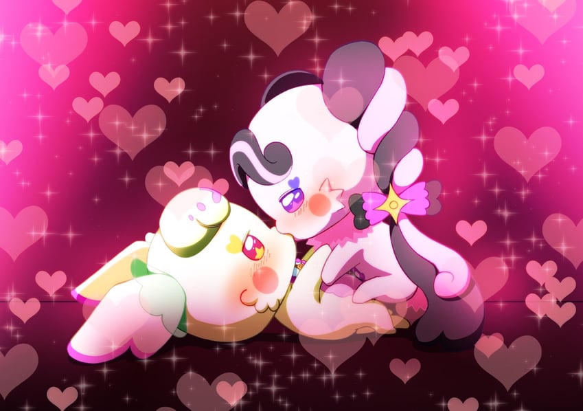 purirun and meroron (precure and 1 more) drawn by @est@