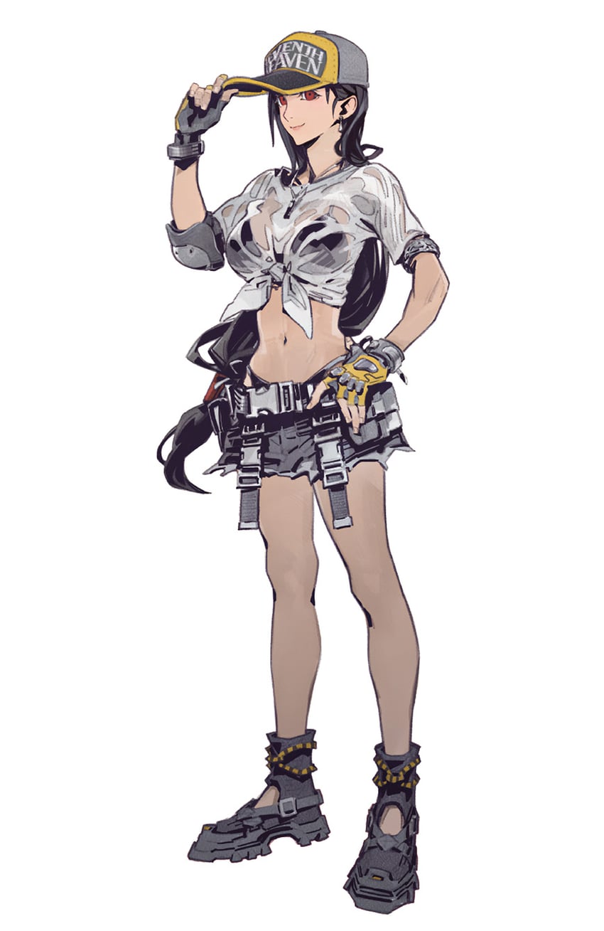 tifa lockhart (final fantasy and 2 more) drawn by fujise_lisa