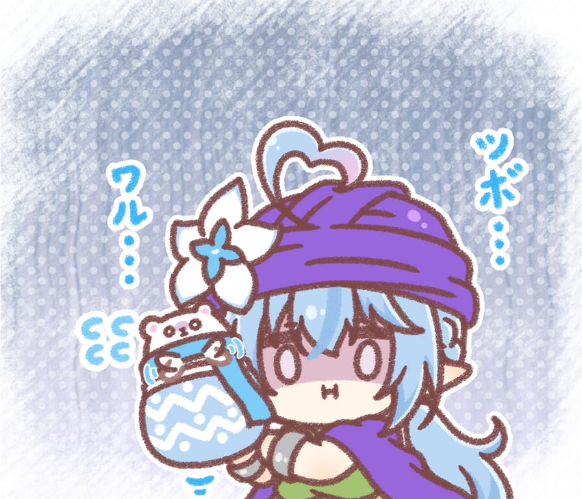 yukihana lamy, daifuku, and hero (hololive and 2 more) drawn by mitarashi_neko