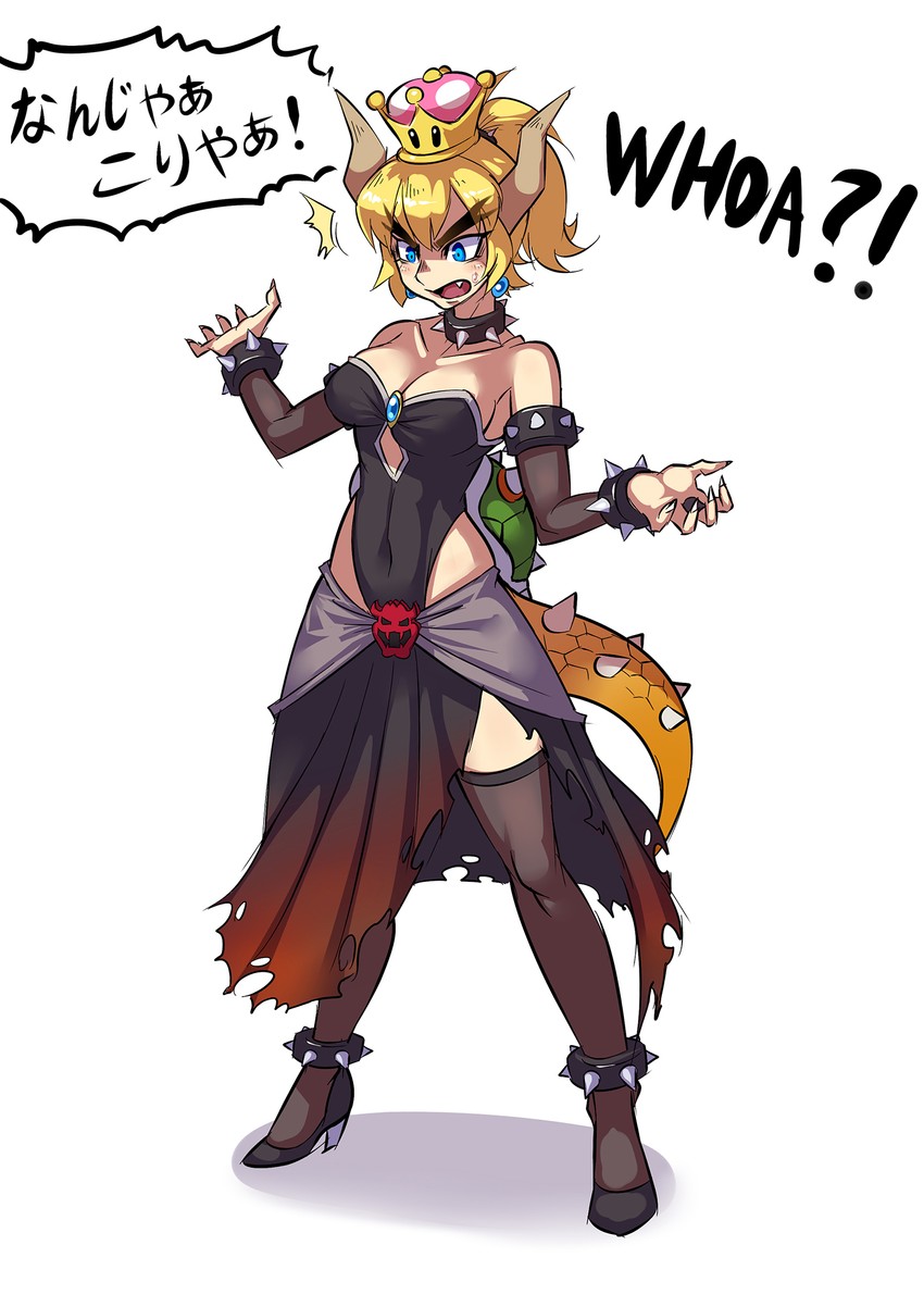 bowsette (mario and 1 more) drawn by ryuusei_(mark_ii)