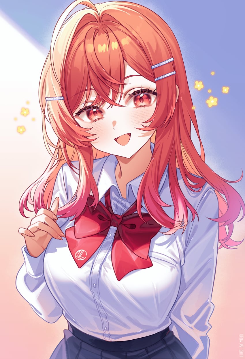 ichijou ririka (hololive and 1 more) drawn by by_mirin
