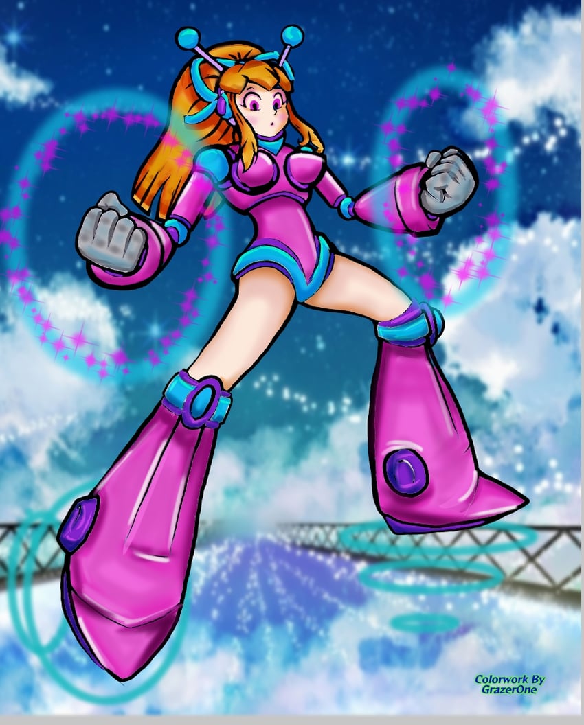 roll and hyper roll (mega man and 1 more) drawn by atomictiki and grazerone