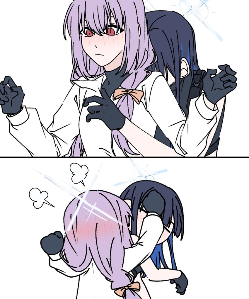 saori and atsuko (blue archive) drawn by a_jak