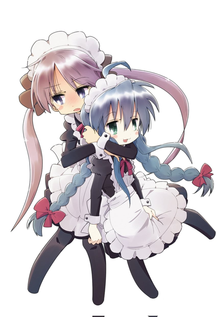 hiiragi kagami and izumi konata (lucky star) drawn by nirata_masoba