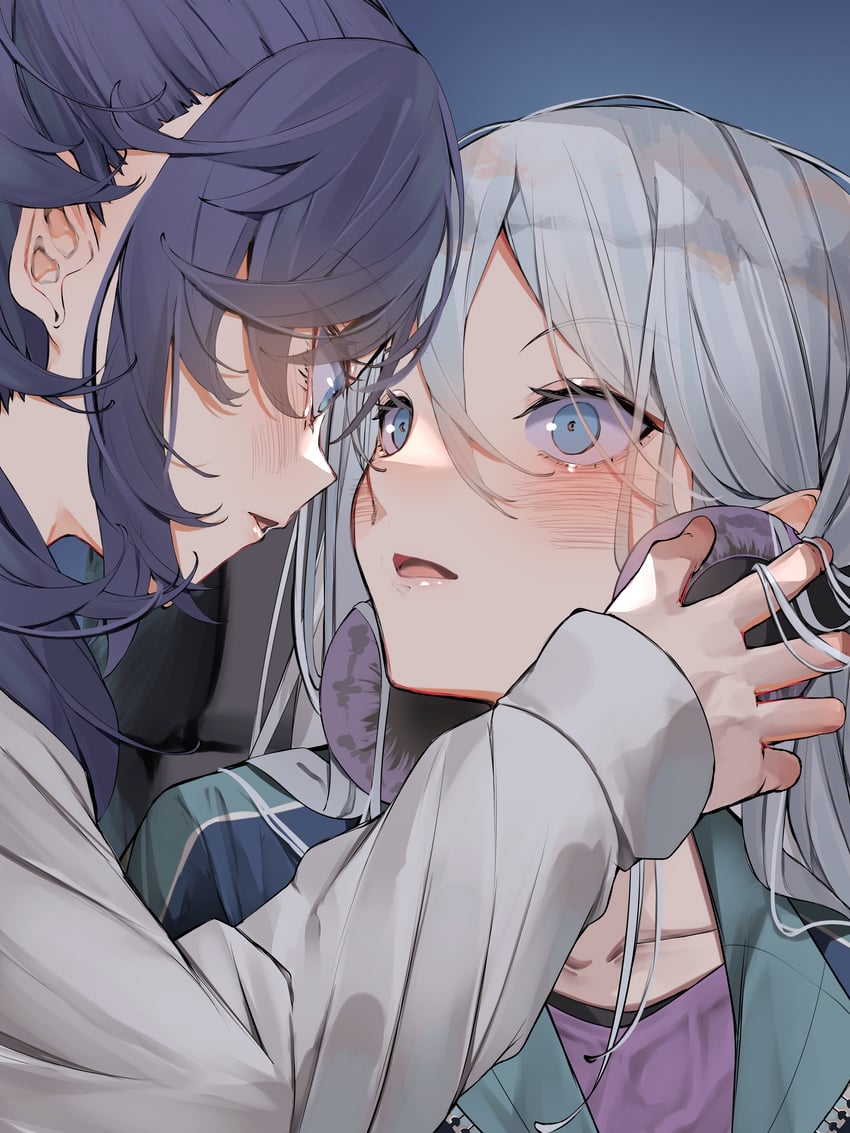 asahina mafuyu and yoisaki kanade (project sekai) drawn by kararage_tsune