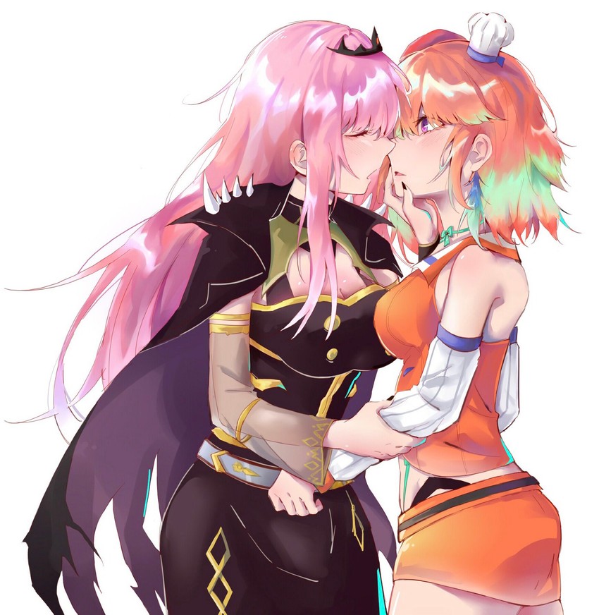 mori calliope and takanashi kiara (hololive and 1 more) drawn by haskyyyyy1