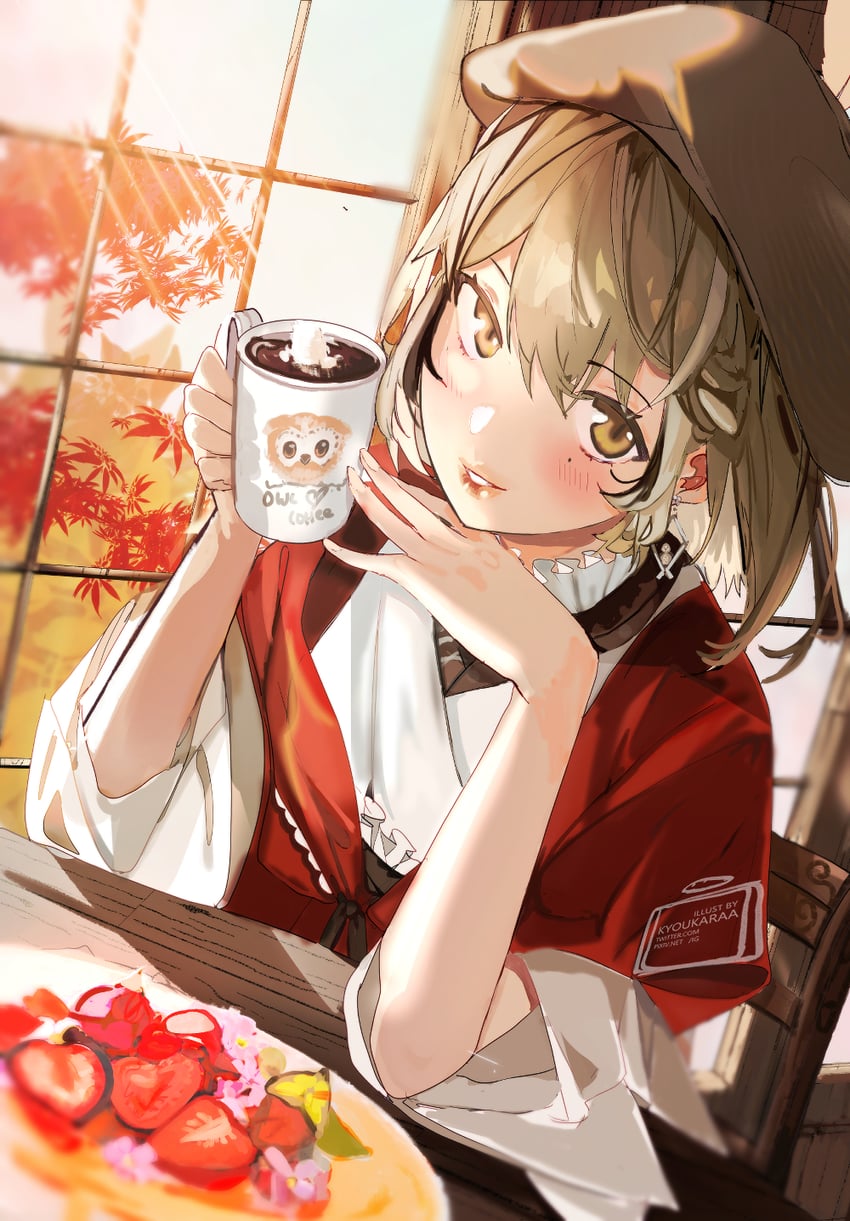 nanashi mumei (hololive and 1 more) drawn by kyoukaraa