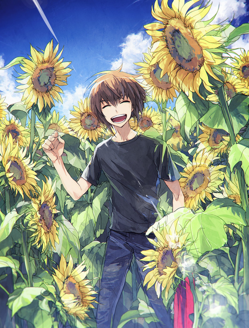 yuki judai (yu-gi-oh! and 1 more) drawn by moribuden
