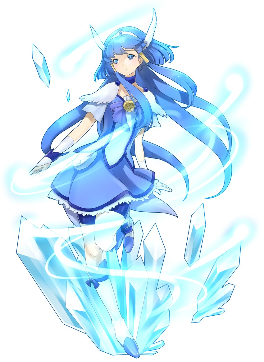 aoki reika and cure beauty (precure and 1 more) drawn by puchiman