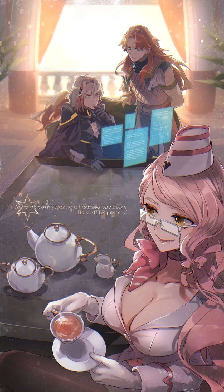 tamamo, koyanskaya, chiron, and odysseus (fate and 1 more) drawn by tia_(cocorosso)