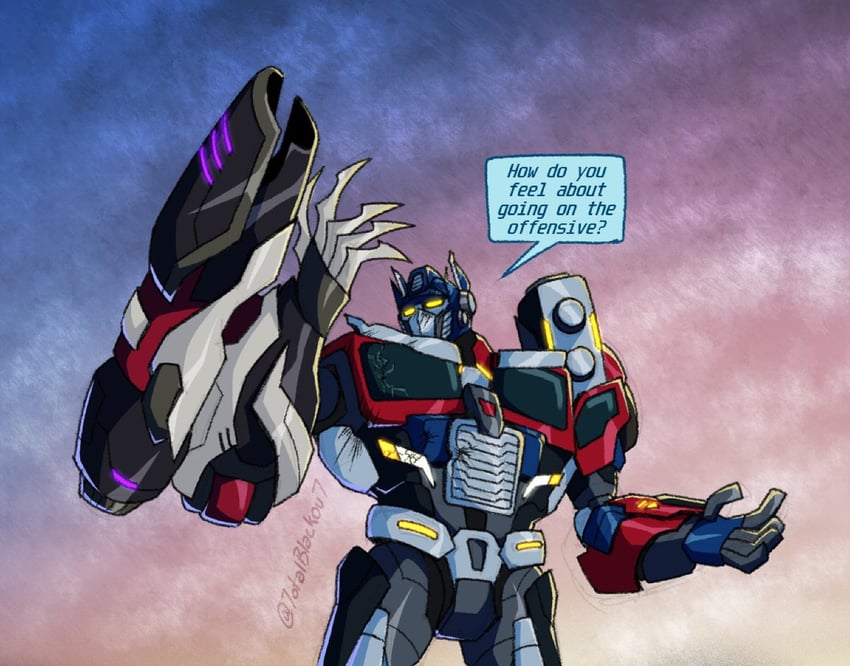 optimus prime (transformers) drawn by 7otalblackou7