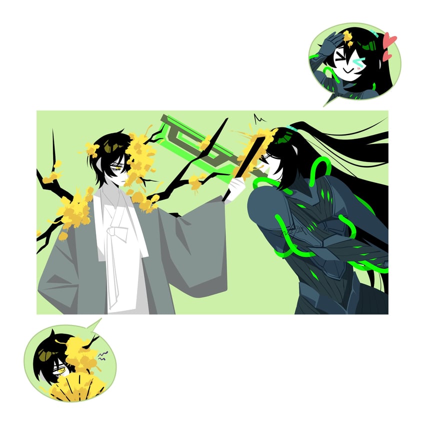 yi sang and hong lu (project moon and 1 more) drawn by no_710