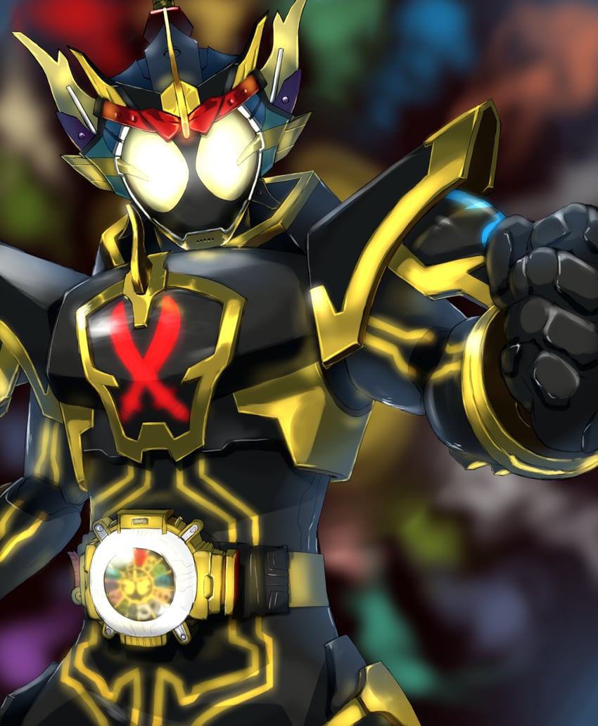 kamen rider ghost and musashi damashii (kamen rider and 1 more) drawn by somechime_(sometime1209)