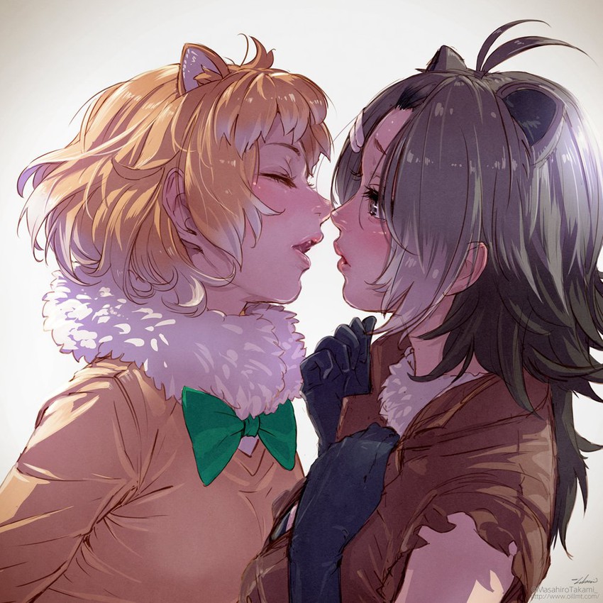 american beaver and black-tailed prairie dog (kemono friends) drawn by takami_masahiro